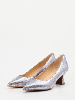 Maripé – Pumps aus Metallicleder in Craquelé-Optik