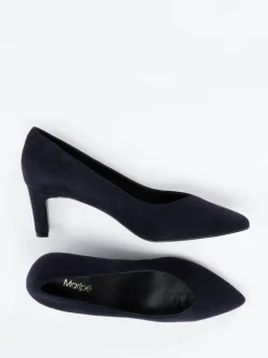 Maripé – Pumps aus Veloursleder dunkelblau