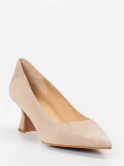 Maripé – Pumps aus Veloursleder in Beige