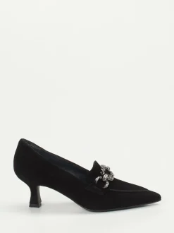Maripé – Pumps aus Veloursleder schwarz