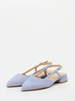 Maripé – Slingback-Ballerinas aus Veloursleder Hellflieder