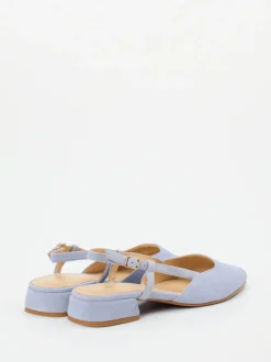 Maripé – Slingback-Ballerinas aus Veloursleder Hellflieder