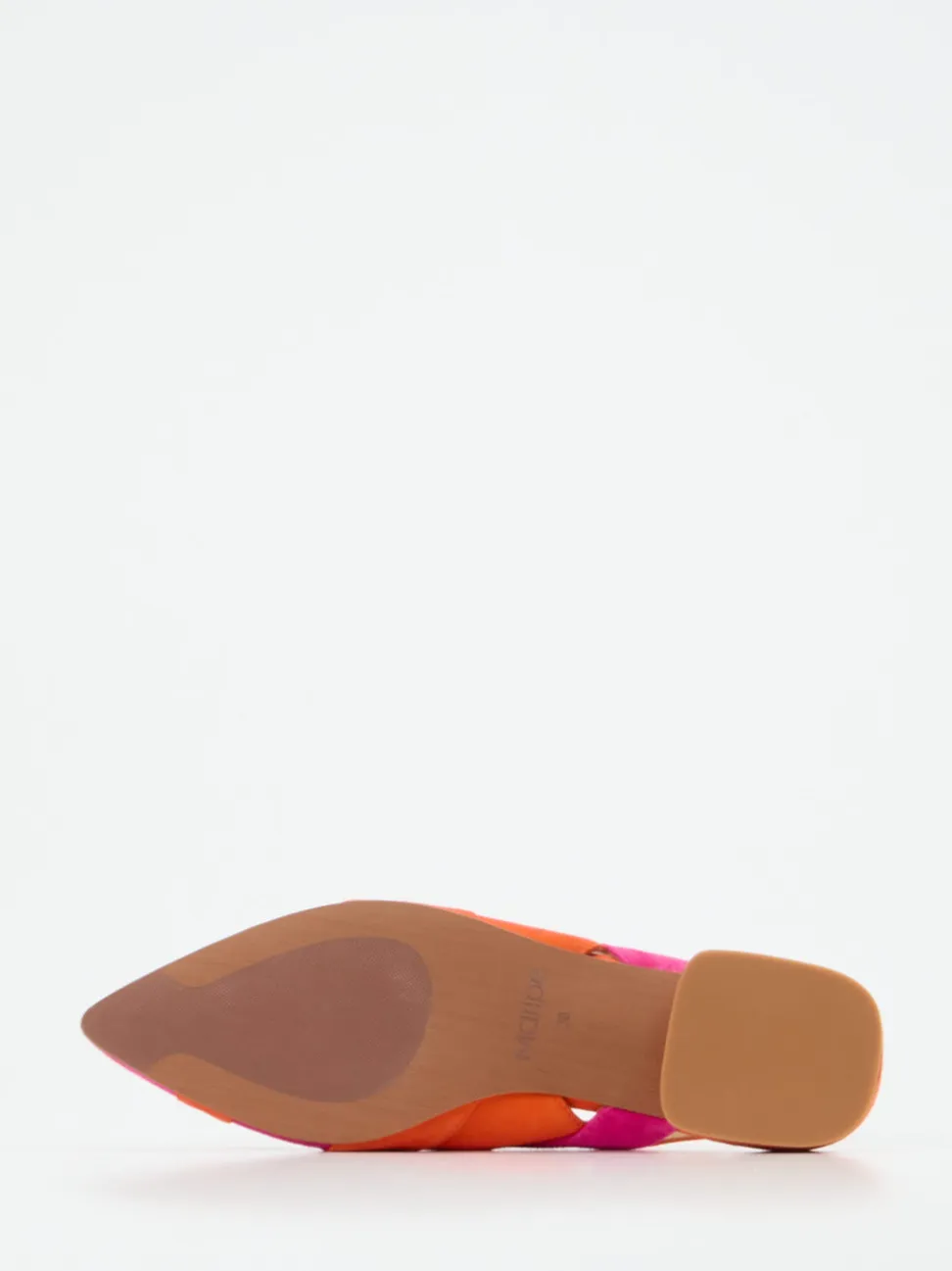 Maripé – Slingback-Ballerinas aus Veloursleder pink-orange