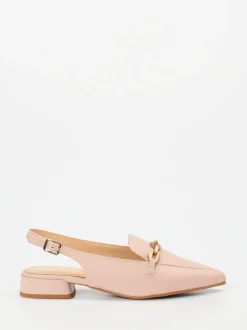 Maripé – Slingback-Loafer aus Lammleder in Rosé