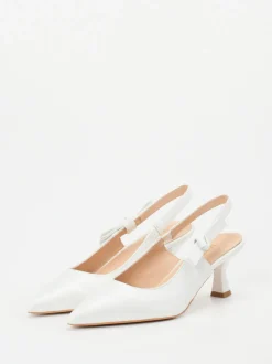 Maripé – Slingback-Pumps aus Lammleder Weiß