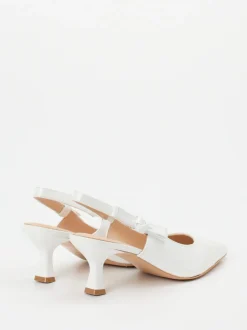 Maripé – Slingback-Pumps aus Lammleder Weiß
