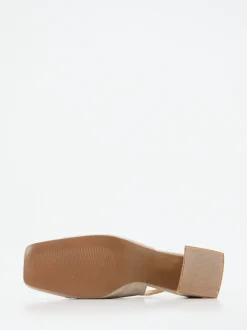 Maripé – Slingback-Pumps aus Veloursleder Beige