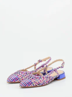 Maripé – Slingbacks aus Metallicleder mehrfarbig