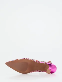 Maripé – Slingpumps aus Metallicleder multicolor
