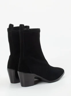 Maripé – Stiefelette aus Veloursleder Schwarz