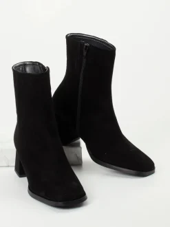 Maripé – Stiefeletten aus Veloursleder Schwarz
