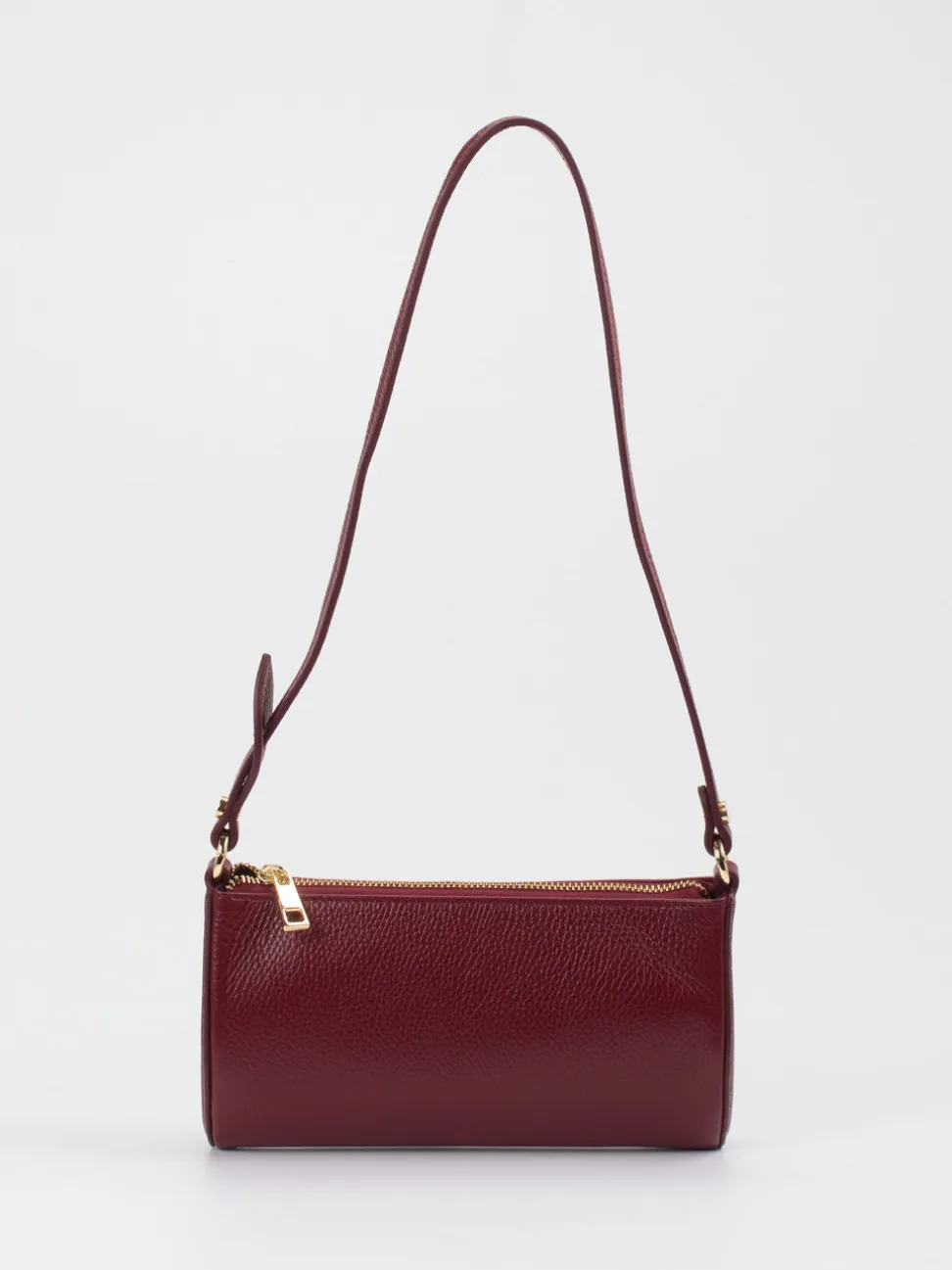 Marlon Firenze – Baguette-Bag aus Kalbleder weinrot