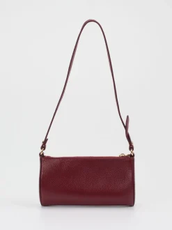 Marlon Firenze – Baguette-Bag aus Kalbleder weinrot