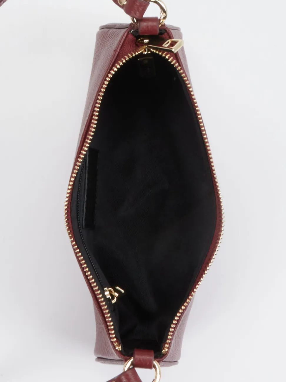 Marlon Firenze – Baguette-Bag aus Kalbleder weinrot