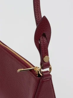 Marlon Firenze – Baguette-Bag aus Kalbleder weinrot
