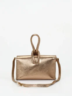 Marlon Firenze – Clutch aus Metallicleder in Bronzegold