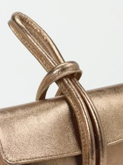 Marlon Firenze – Clutch aus Metallicleder in Bronzegold