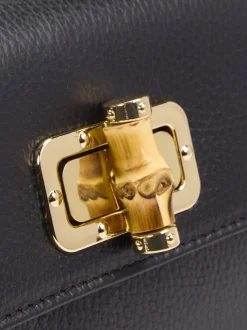 Marlon Firenze – Clutch aus Kalbleder mit Bambusverschluss