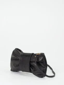 Marlon Firenze – Clutch aus Metallicleder Schwarz