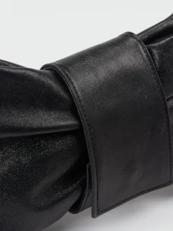 Marlon Firenze – Clutch aus Metallicleder Schwarz
