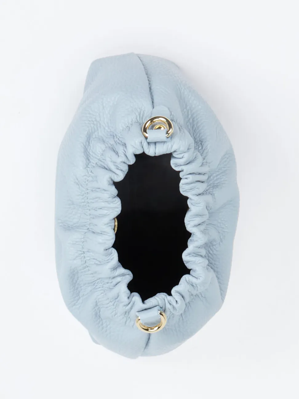 Marlon Firenze – Crossbody-Bag aus Kalbleder hellblau