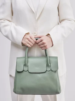 Marlon Firenze – Handtasche aus Kalbleder Salbeigrün