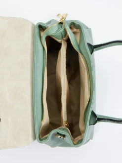 Marlon Firenze – Handtasche aus Kalbleder Salbeigrün