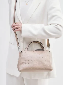 Marlon Firenze – Handtasche aus Kalbleder beigebraun
