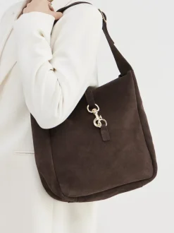Marlon Firenze – Hobo Bag aus Kalbleder Dunkelbraun