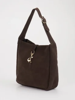 Marlon Firenze – Hobo Bag aus Kalbleder Dunkelbraun