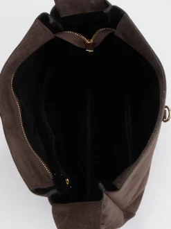 Marlon Firenze – Hobo Bag aus Kalbleder Dunkelbraun