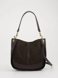 Marlon Firenze – Hobo Bag aus Kalbleder Dunkelbraun