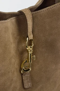 Marlon Firenze – Hobo Bag aus Kalbleder in Taupe