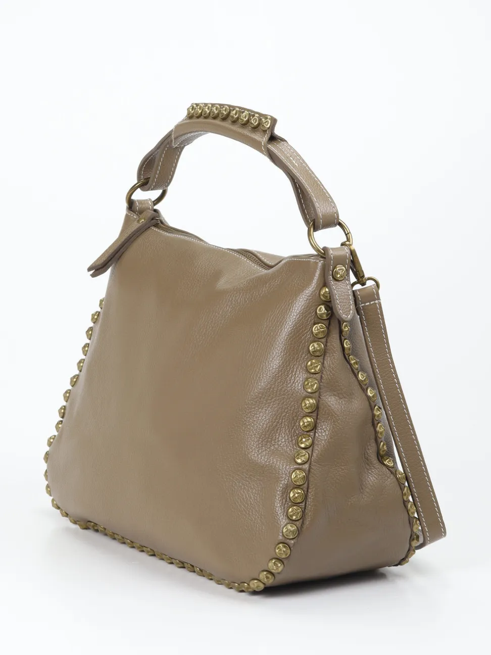 Marlon Firenze – Hobo Bag aus Kalbleder in Taupe