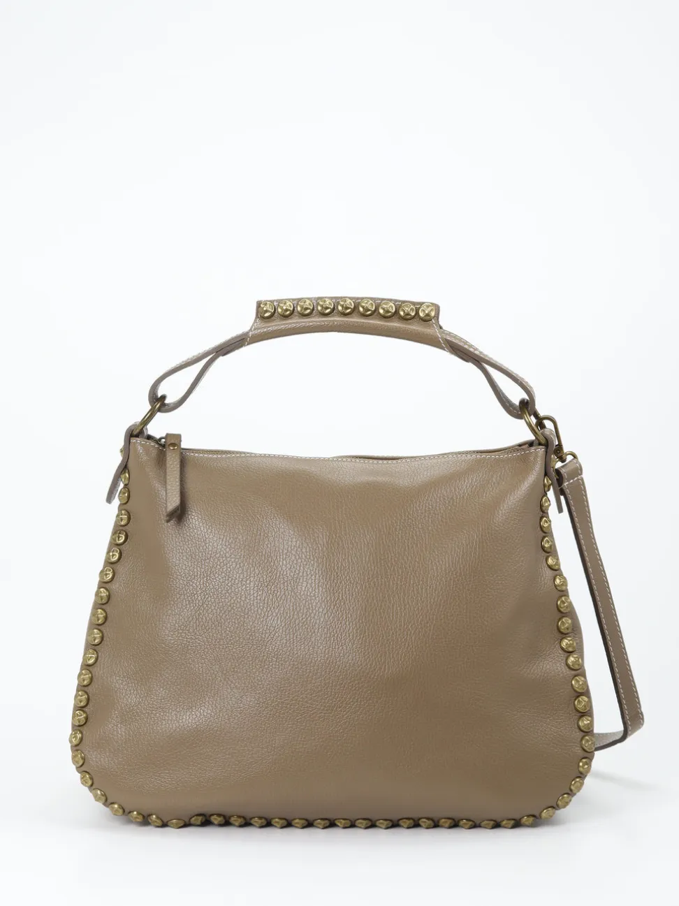 Marlon Firenze – Hobo Bag aus Kalbleder in Taupe