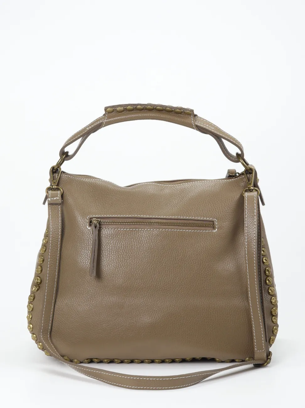 Marlon Firenze – Hobo Bag aus Kalbleder in Taupe