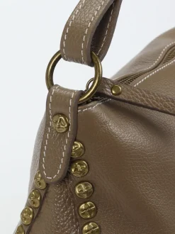 Marlon Firenze – Hobo Bag aus Kalbleder in Taupe