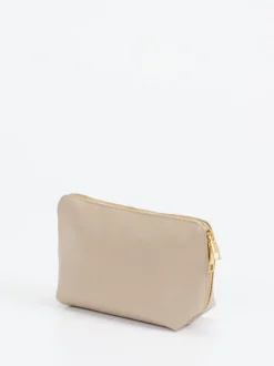 Marlon Firenze – Kosmetiktasche aus Kalbleder Beige