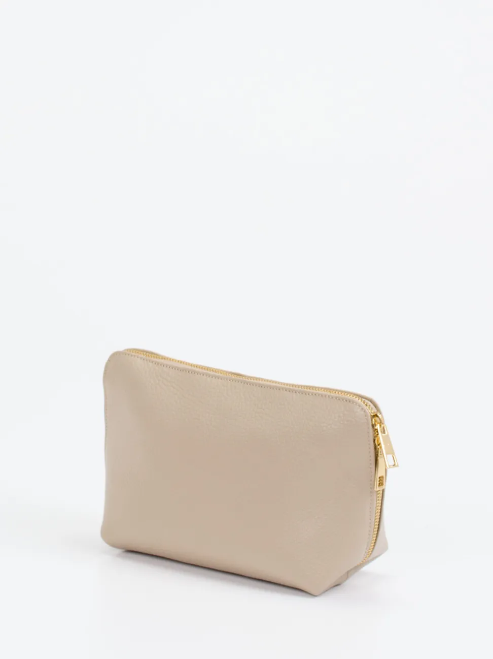 Marlon Firenze – Kosmetiktasche aus Kalbleder Beige
