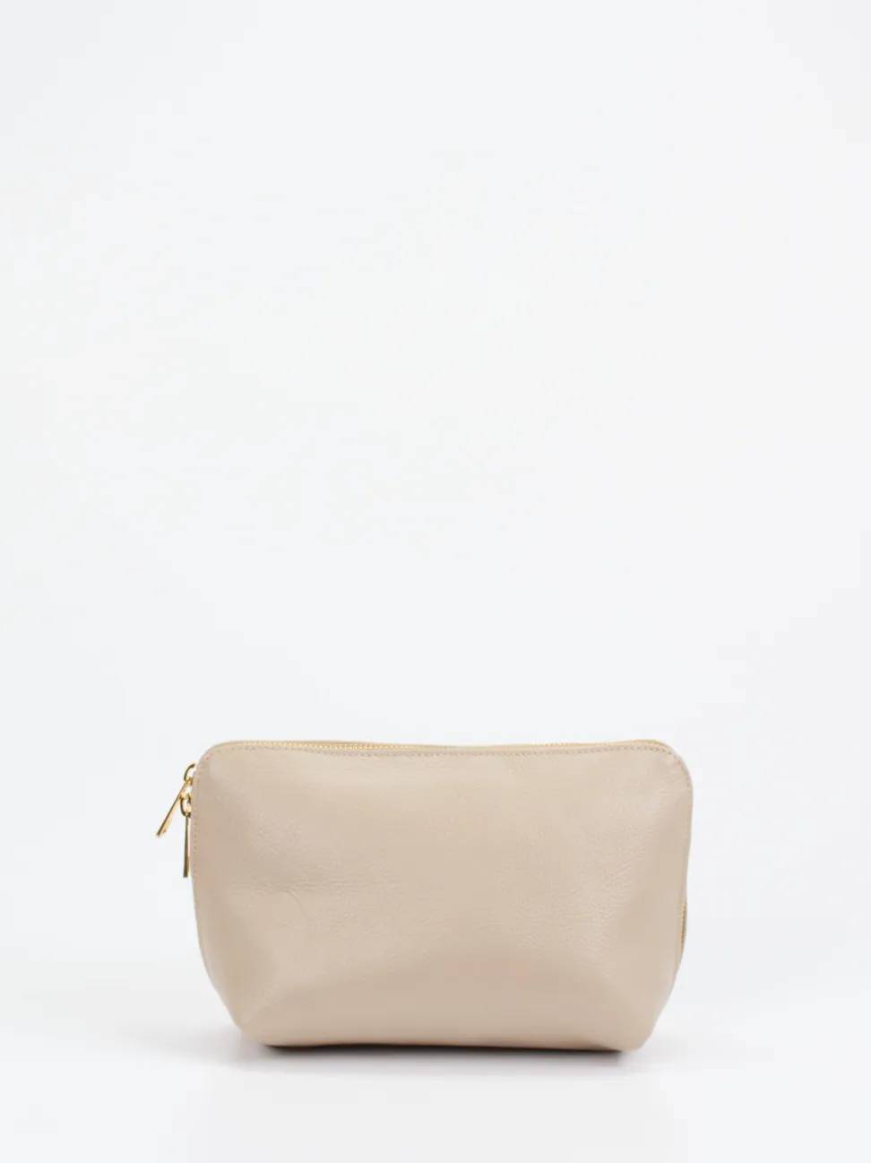 Marlon Firenze – Kosmetiktasche aus Kalbleder Beige