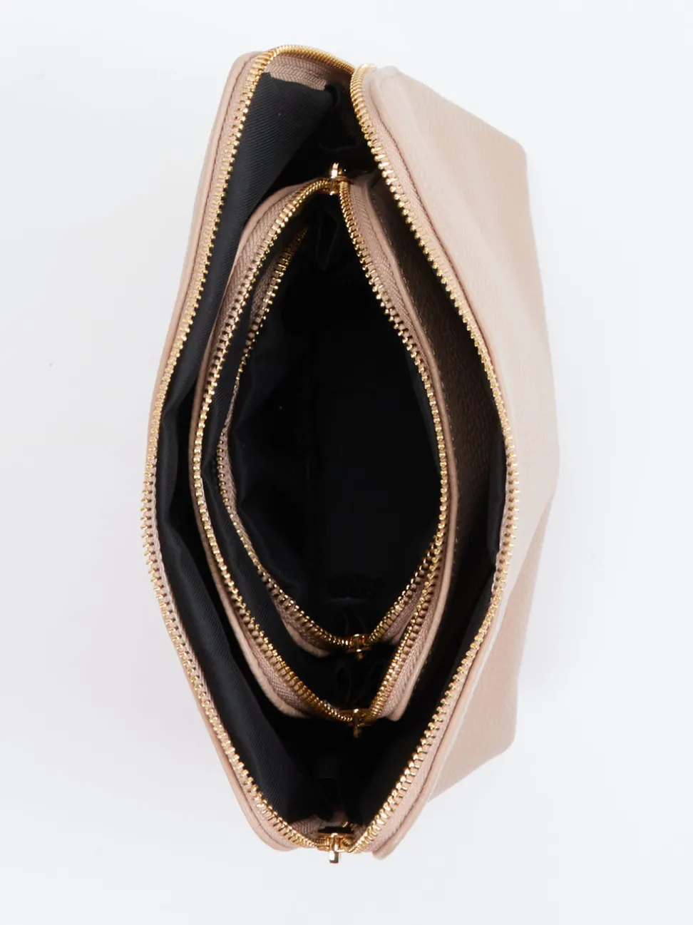 Marlon Firenze – Kosmetiktasche aus Kalbleder beigebraun