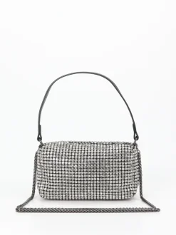 Marlon Firenze – Minitasche aus Metallicleder Silber