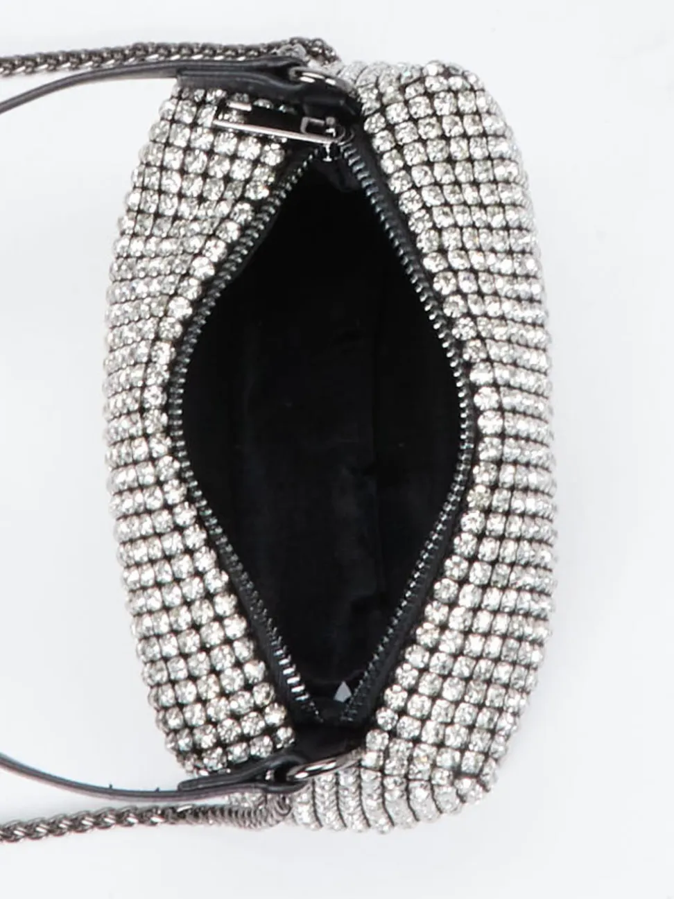 Marlon Firenze – Minitasche aus Metallicleder Silber