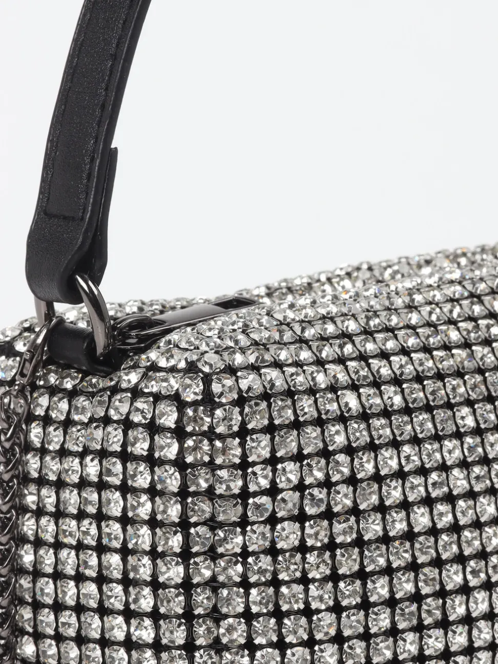 Marlon Firenze – Minitasche aus Metallicleder Silber