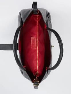 Marlon Firenze – Schultertasche aus Kalbleder Schwarz