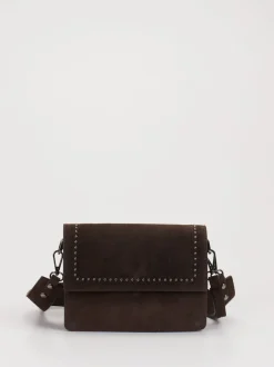 Marlon Firenze – Schultertasche aus Kalbleder Dunkelbraun