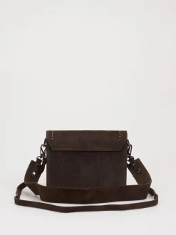 Marlon Firenze – Schultertasche aus Kalbleder Dunkelbraun