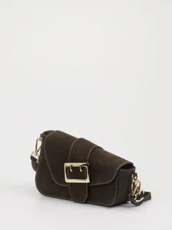 Marlon Firenze – Schultertasche aus Kalbleder Dunkelbraun