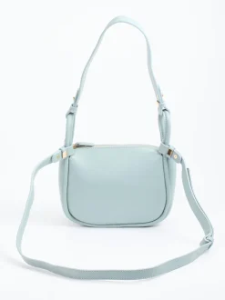 Marlon Firenze – Schultertasche aus Kalbleder Pastellblau