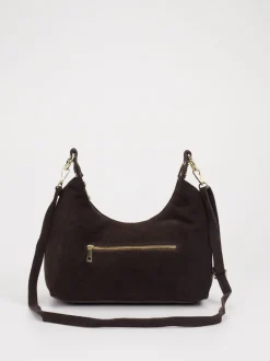 Marlon Firenze – Schultertasche aus Leder Dunkelbraun